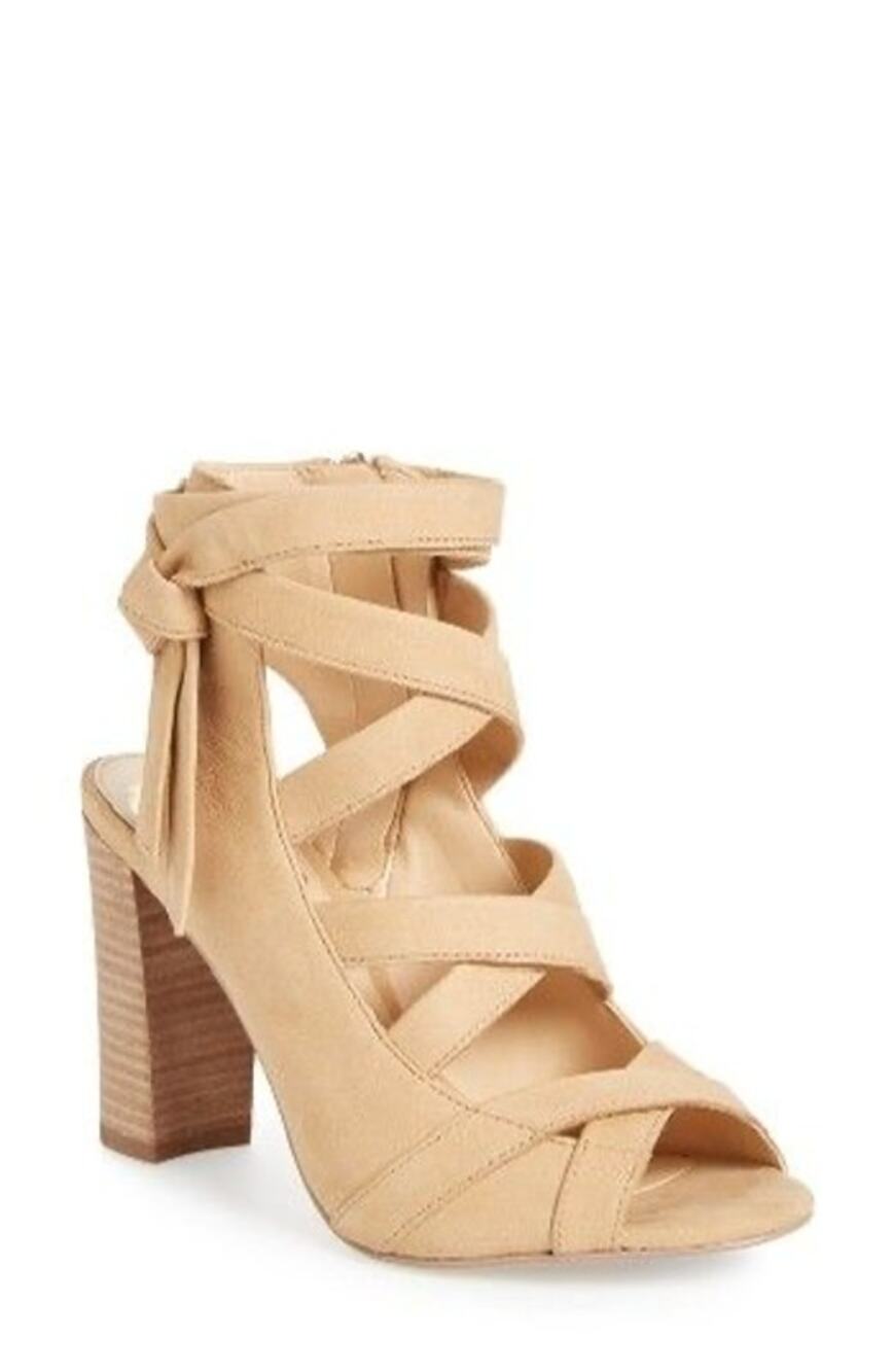 Vince Camuto Sammson Sandal Heels Tan Size 9.5